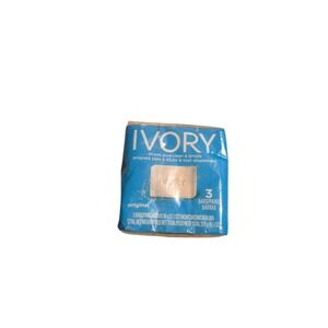 Ivory Original Bar Soap 99.44% Pure Clean and Simple 3 Bars 3.1oz Each Pack
